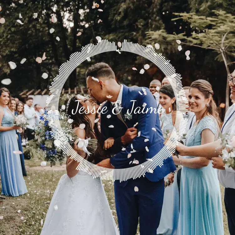 Wedding Photo Sound Wave Art Gift