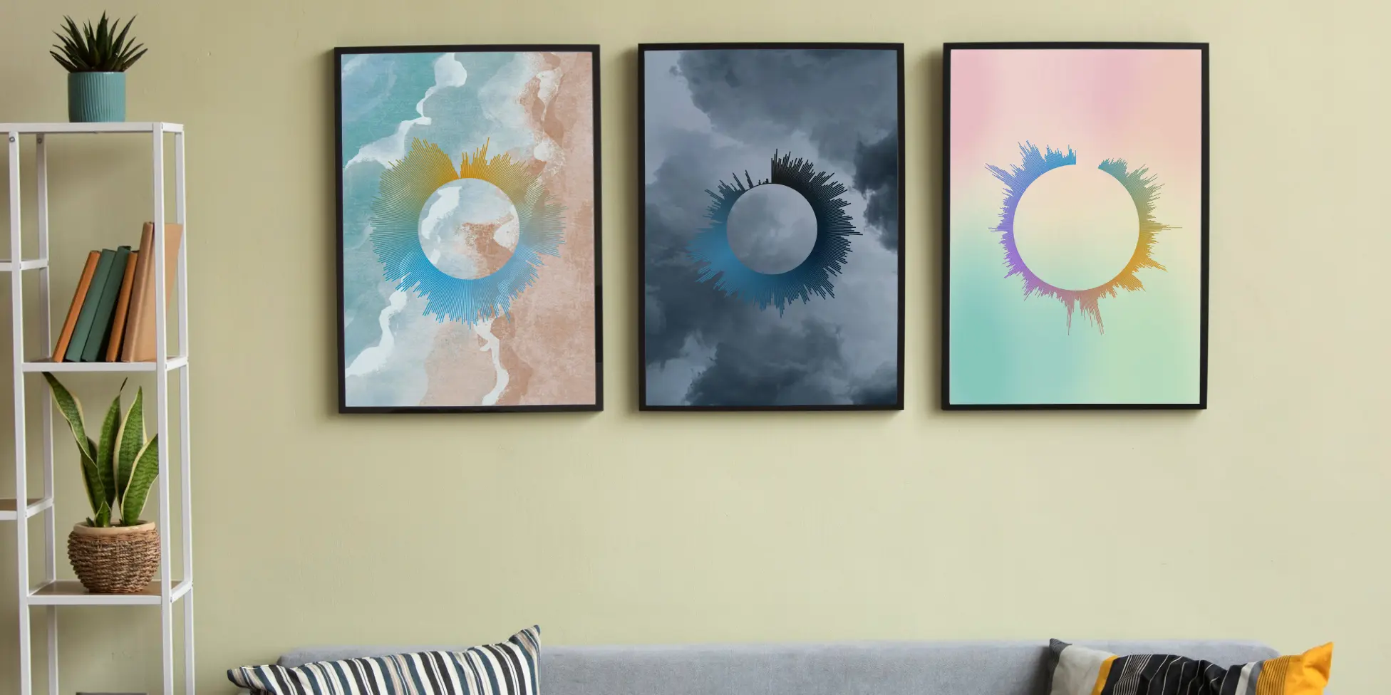 Example sound wave art