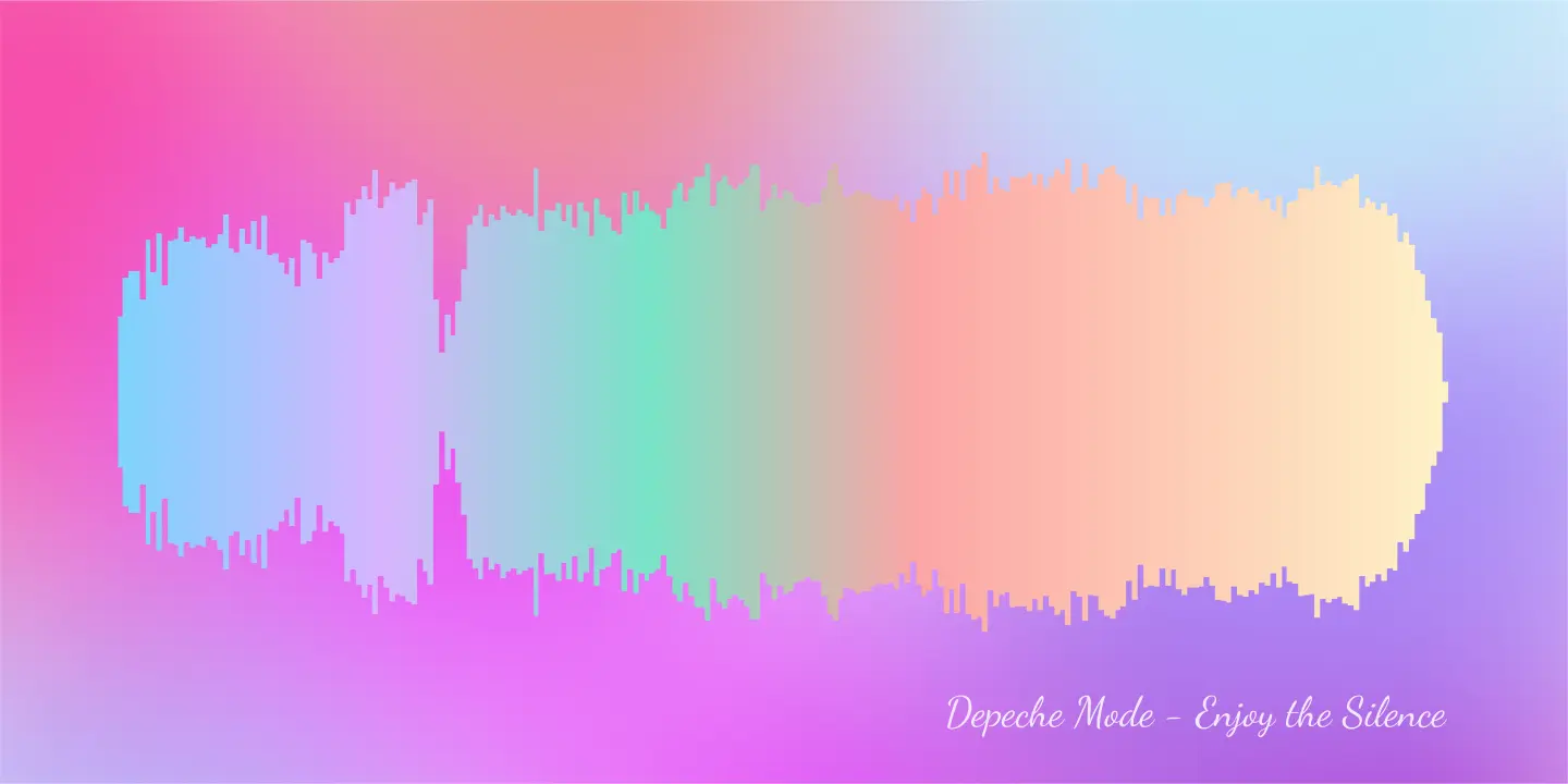 Example sound wave art