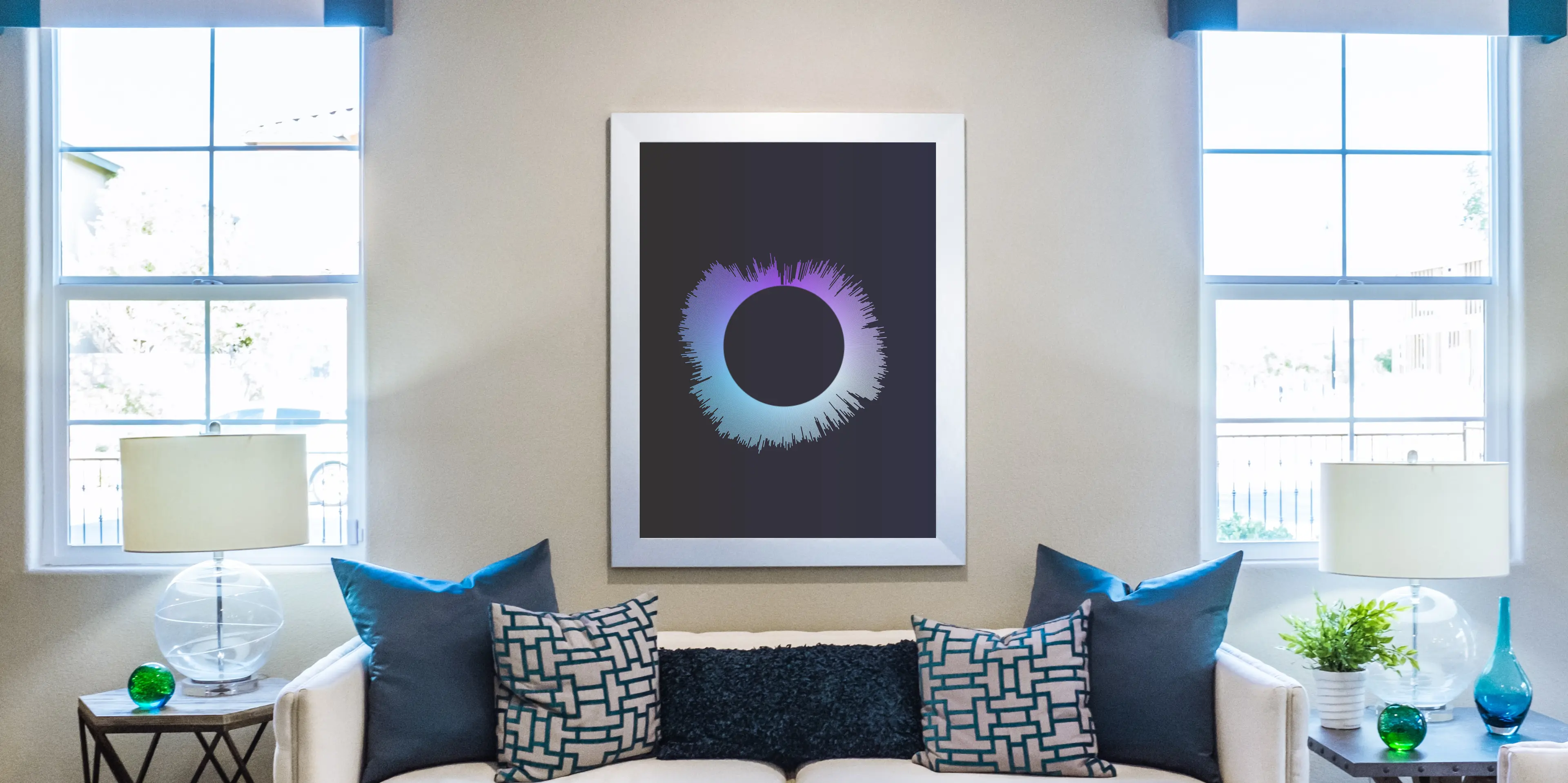 Example sound wave art