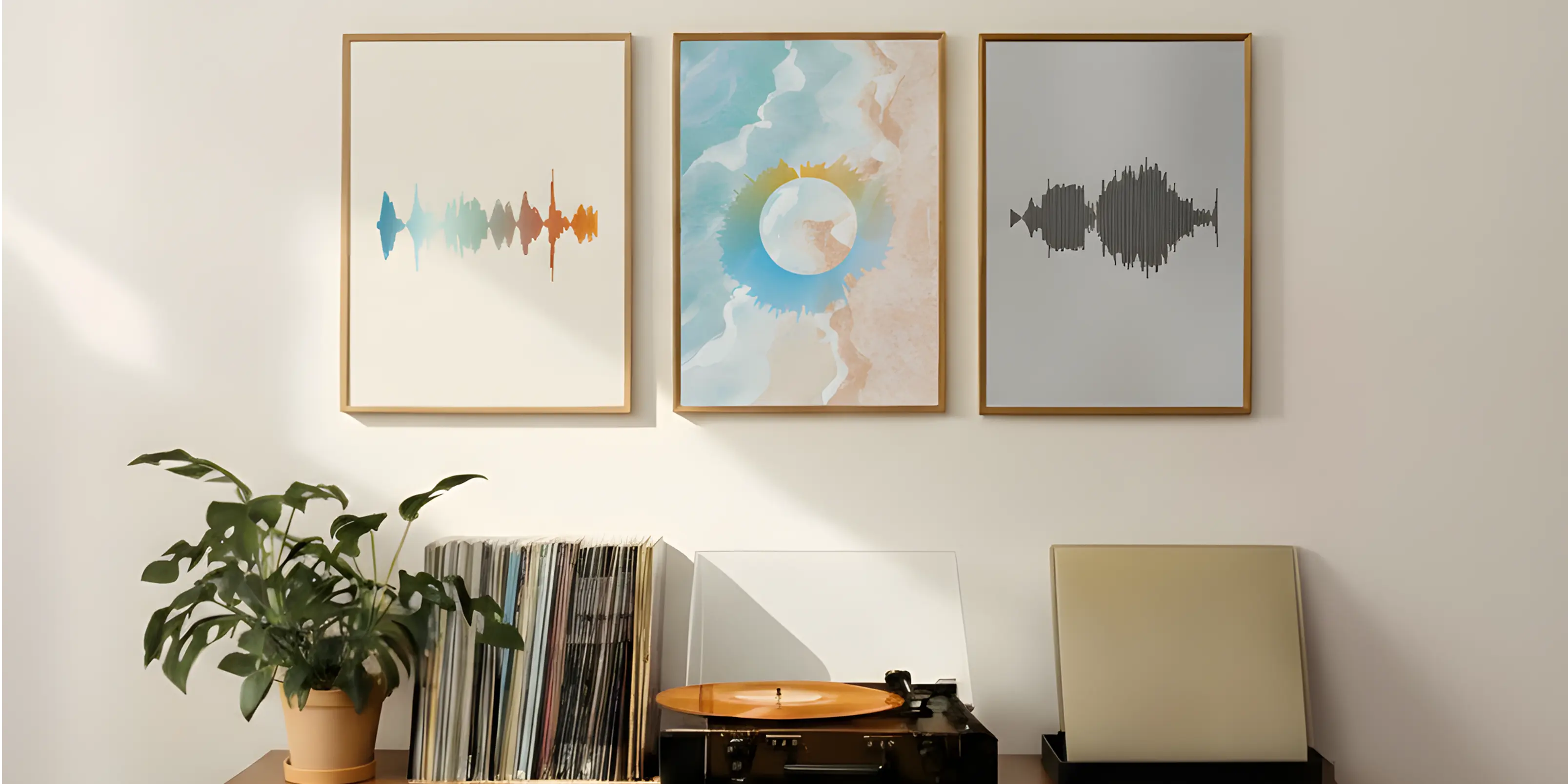 Example sound wave art
