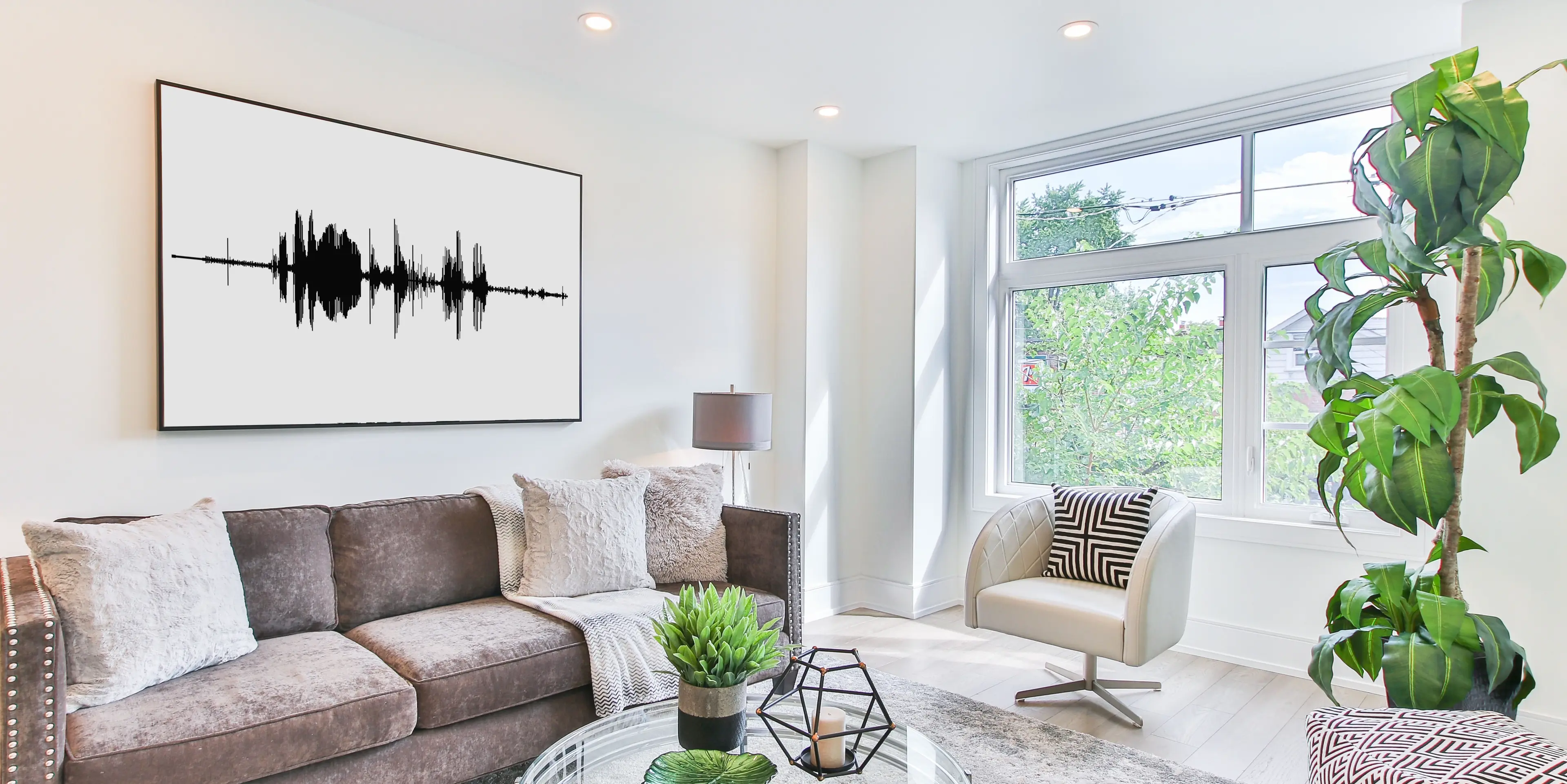 Example sound wave art