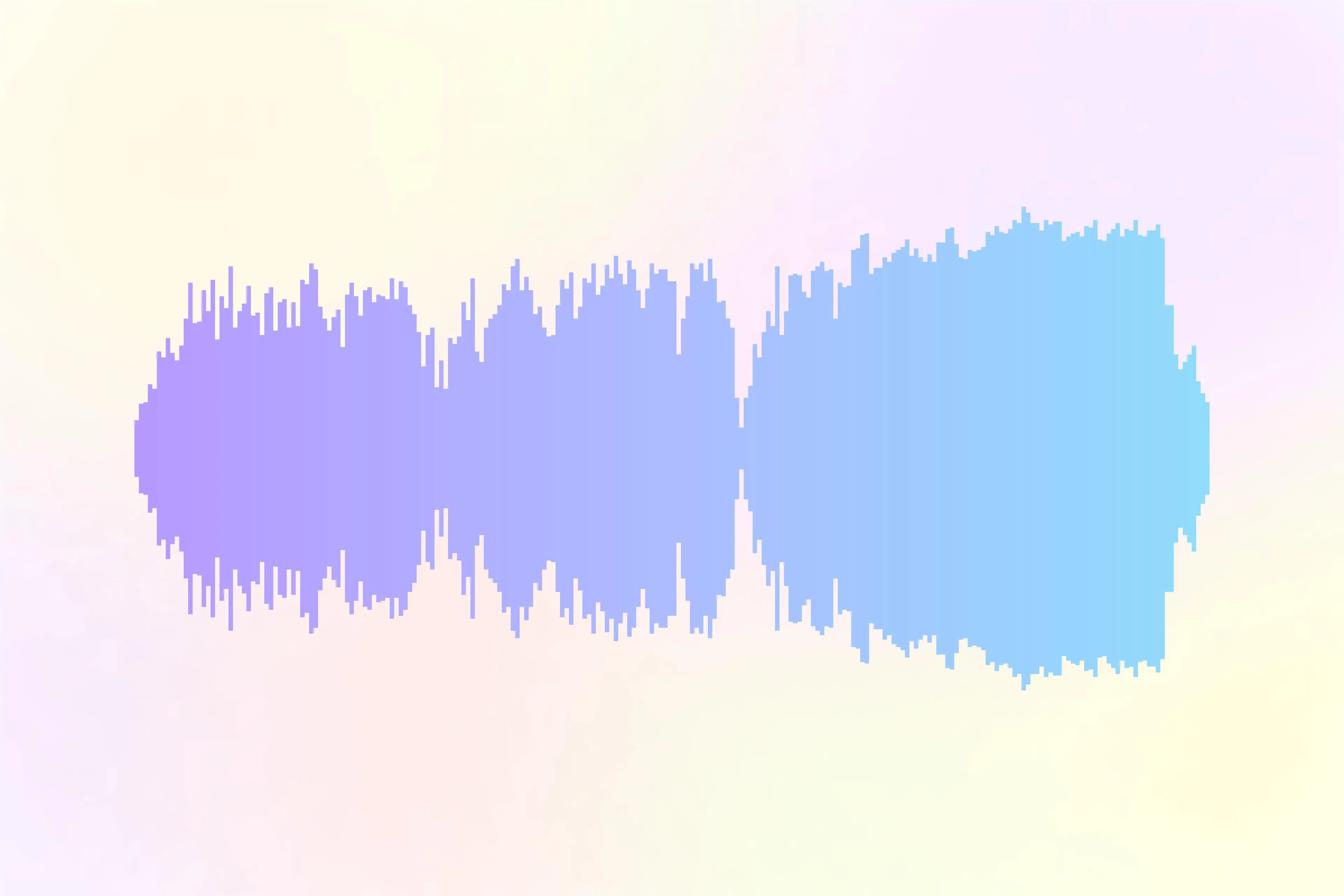 WaveVisual sound wave art template: Happy Winter