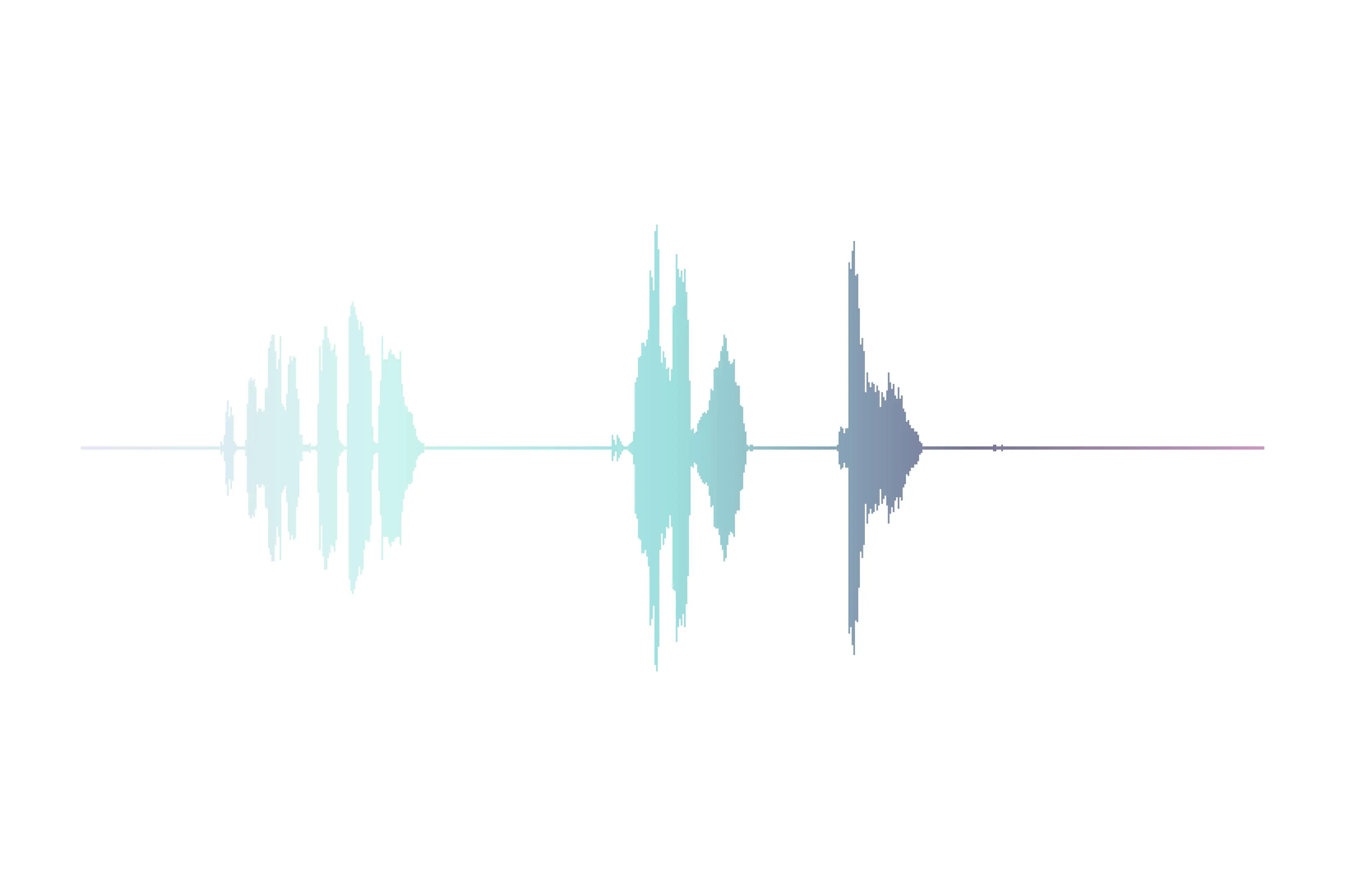 WaveVisual sound wave art template: Pastel Basics
