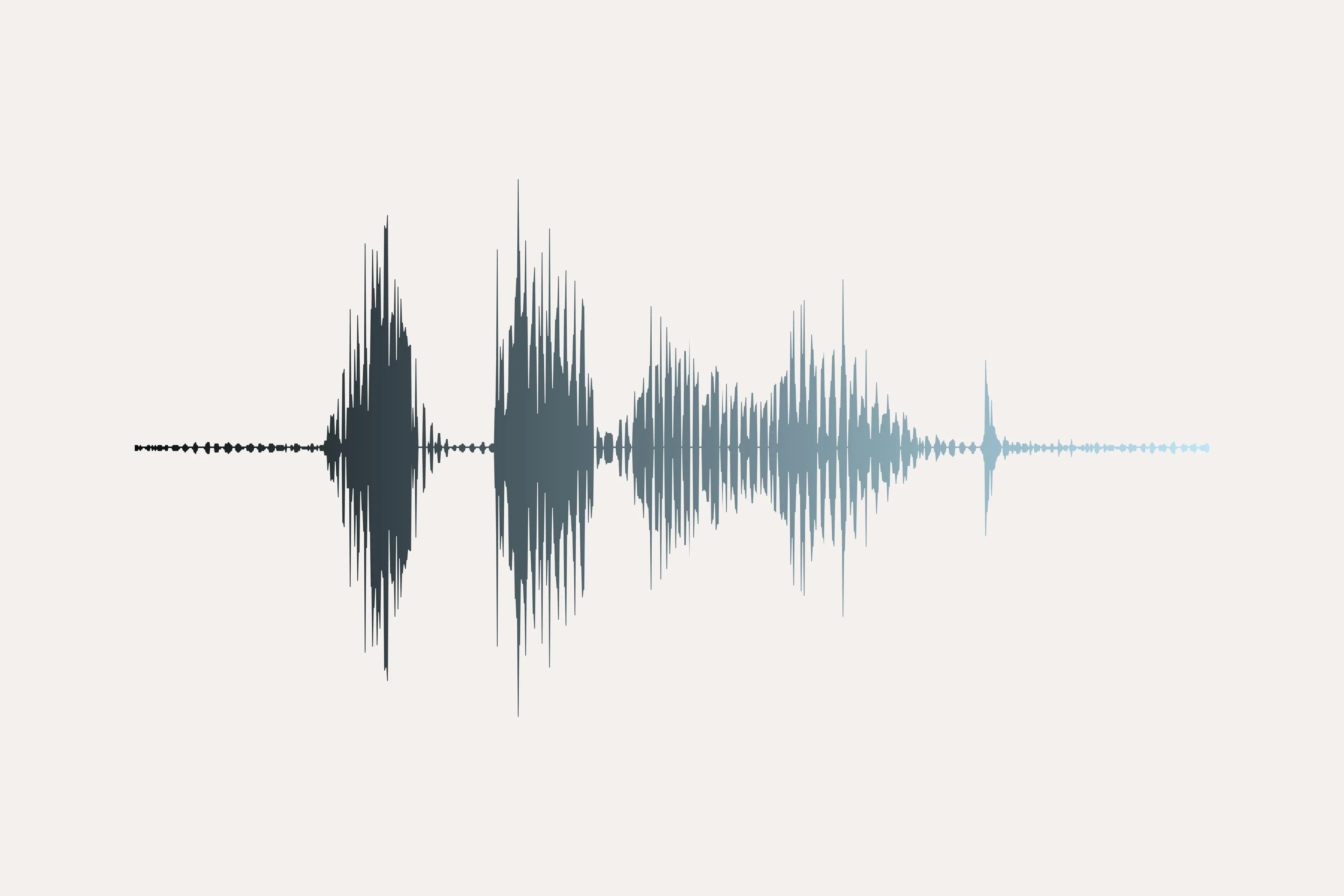 WaveVisual sound wave art template: Smoky Teal