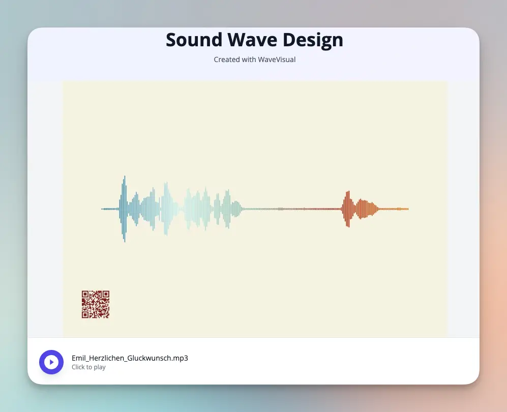 QR code landing page